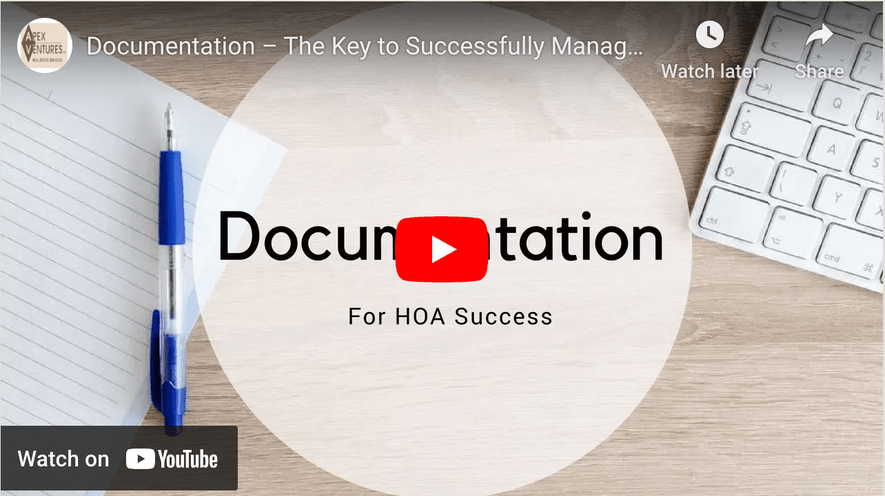 Documentation – The Key to Successfully Managing an HOA in Nashville, TN