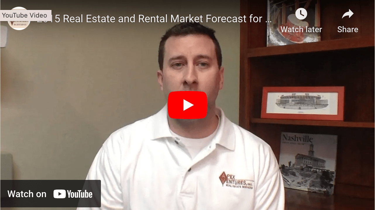 2015 Real Estate and Rental Market Forecast for Nashville, Tennessee